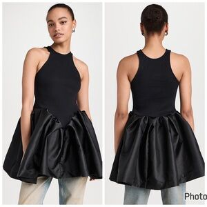 Marques Almeida‎ Peplum Tank Top Black Size Small
